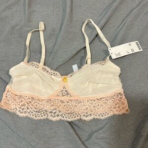 Urban Outfitters Pink Lace Bralette